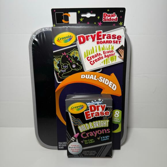 Crayola Dry Erase Board  Set with Dry Erase‎ Crayons - Picture 2 of 6